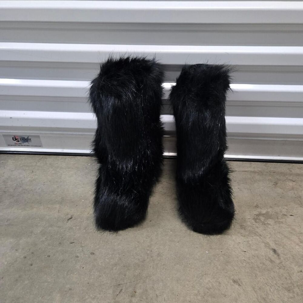 Women's Black Midcalf Boots Snow Warm Cuddly